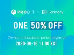 Sàn ProBit ra mắt IEO dự án Harmony (ONE) với mức chiết khấu giá lên tới 50%