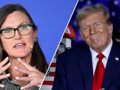 Cathie Wood cho biết sẽ bỏ phiếu cho ứng cử viên ủng hộ crypto Donald Trump